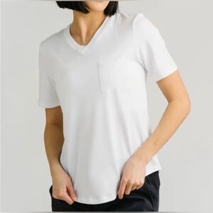Zyia Active White Go To Pocket Tee